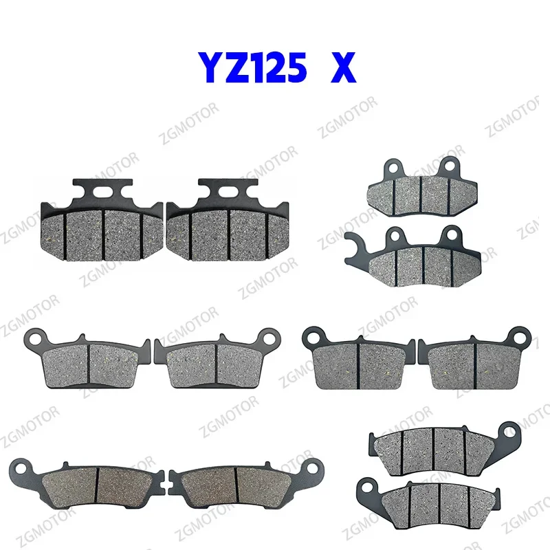Front or Rear Brake Pads For YAMAHA YZ 125 X 1989-2023 1990 1991 1992 1993 1994 1995 1996 1997 1998 1999 2000 2001 2002 2003 04