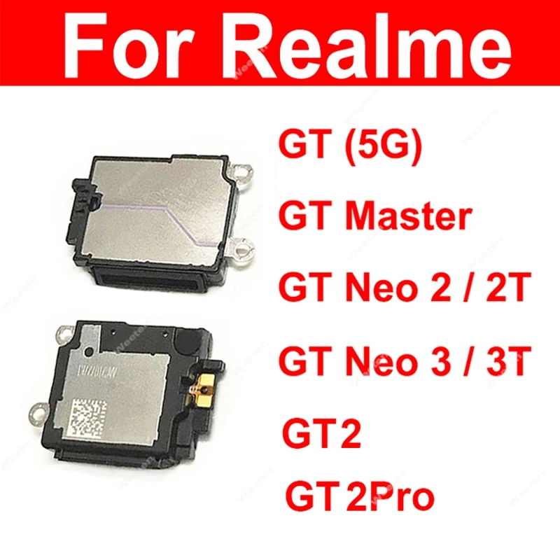 Loud Speaker Buzzer For Realme GT Neo 2 2T 3 3T GT 2 Pro GT Master 5G Inner Speaker Sound Bottom Buzzer Parts