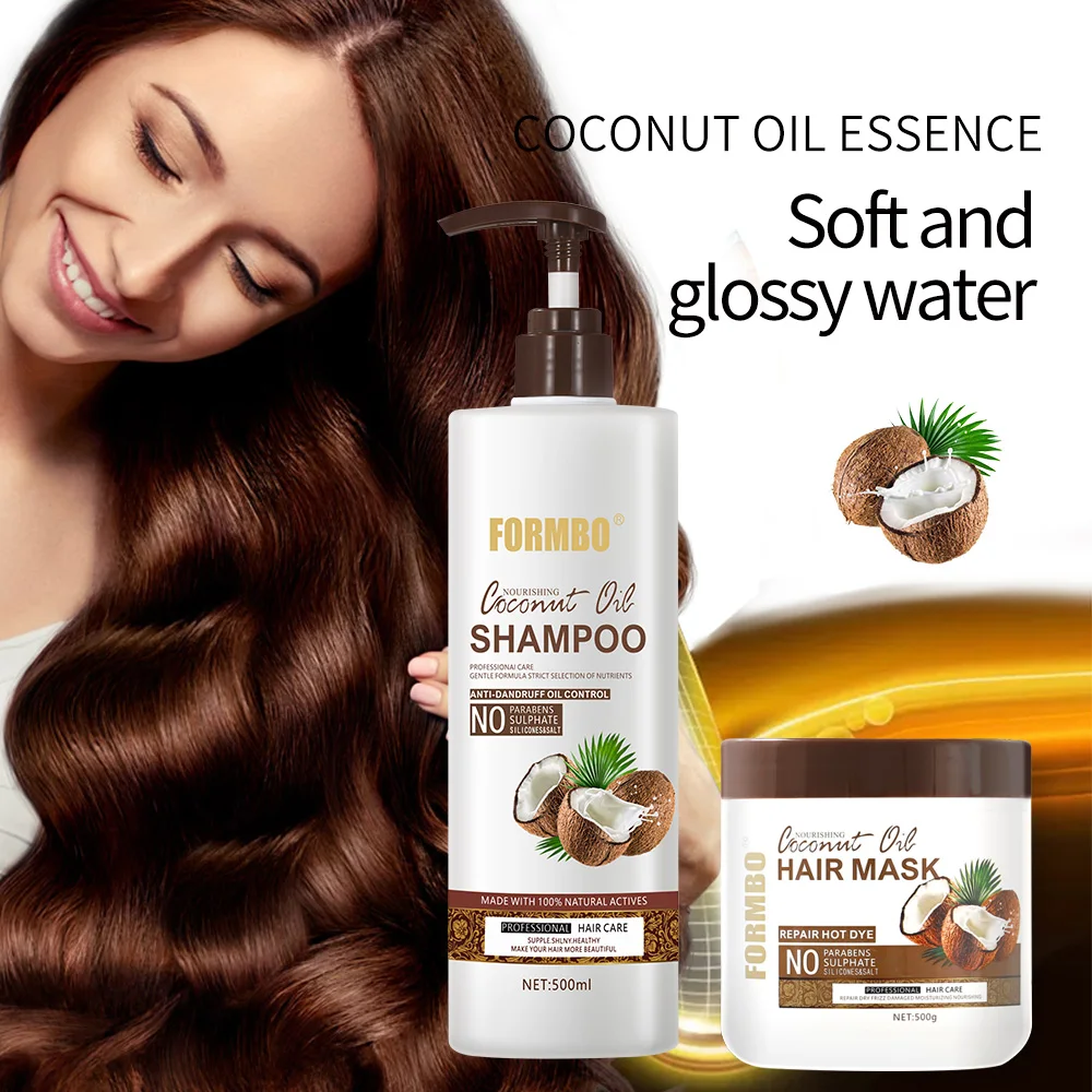 

FORMBO-Coconut Hair Mask, Improves Frizz, Softness, Moisturizing, Large Capacity Conditioner, Conditioner, 500g Capacity