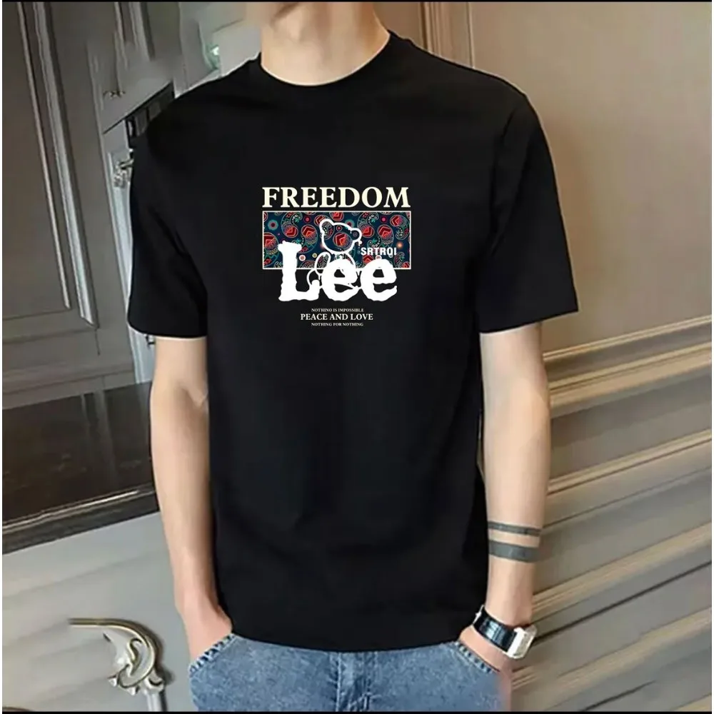 

FEMLBLEE Tide Brand Spring and Summer New Short-sleeved T-shirt Men and Women The Same Casual Versatile Loose Top