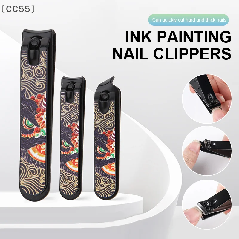 [-CC55] مقص أظافر مدبب بفتحة واسعة ومضاد للرذاذ مقص أظافر سميك مقص أظافر كماشة أظافر أدوات العناية بالأظافر