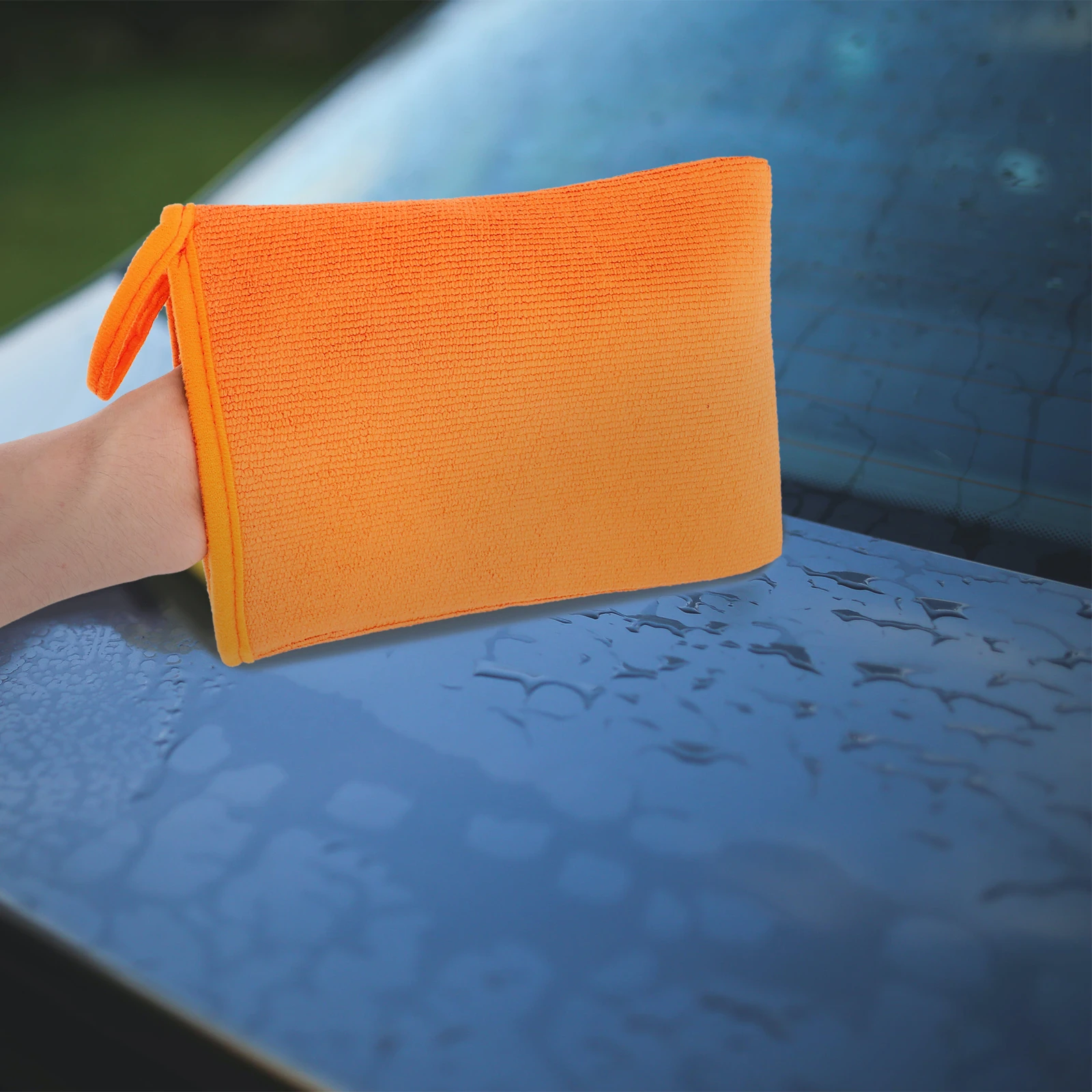 

Clay Gloves Wash Mitts Orange Scratch Free Car Wash Mitt Scratch Free Cleaning Tools Mud Glove for Car Wheel Rim Window