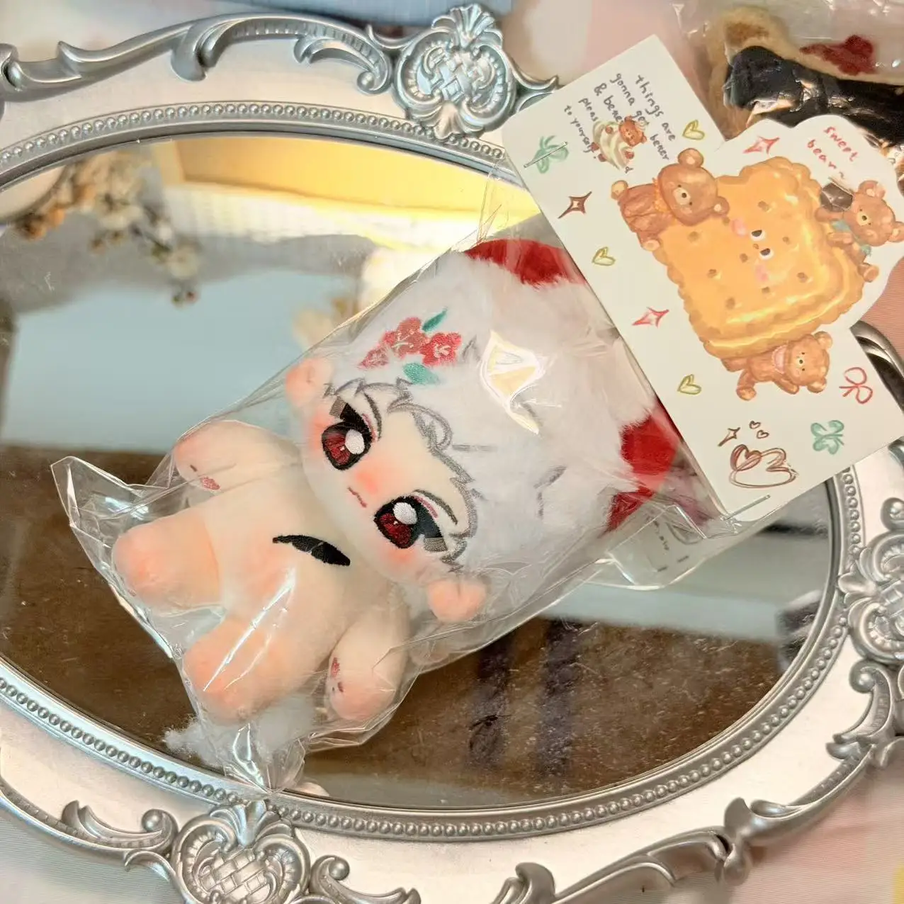 10Cm Anime Game Liefde En Deepspace Caleb Kawaii Cosplay Zachte Katoenen Pop Met Skelet Cartoon Diy Mini Speelgoed Figuren fans Geschenken