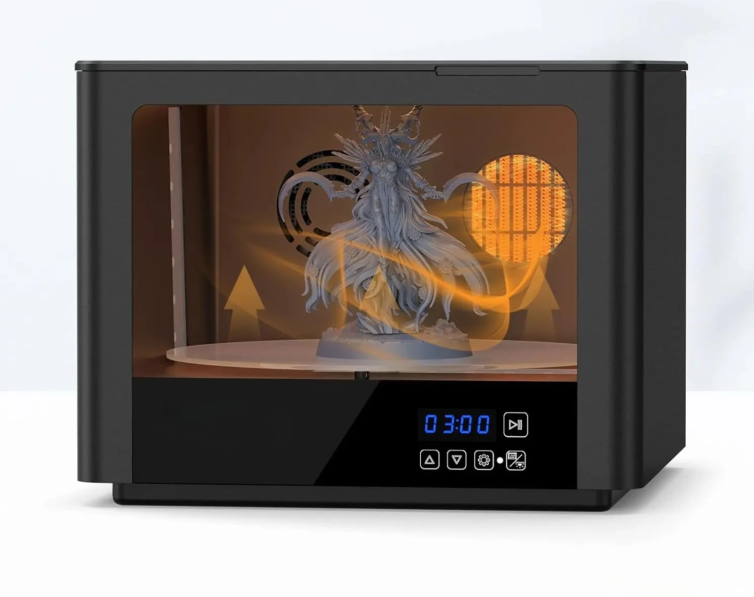 UV Resin Curing Station with 360°TurntableCuring Box for GK3 Series and Other 3D Printer Uniformation Cure3 Curing Machine 405nm