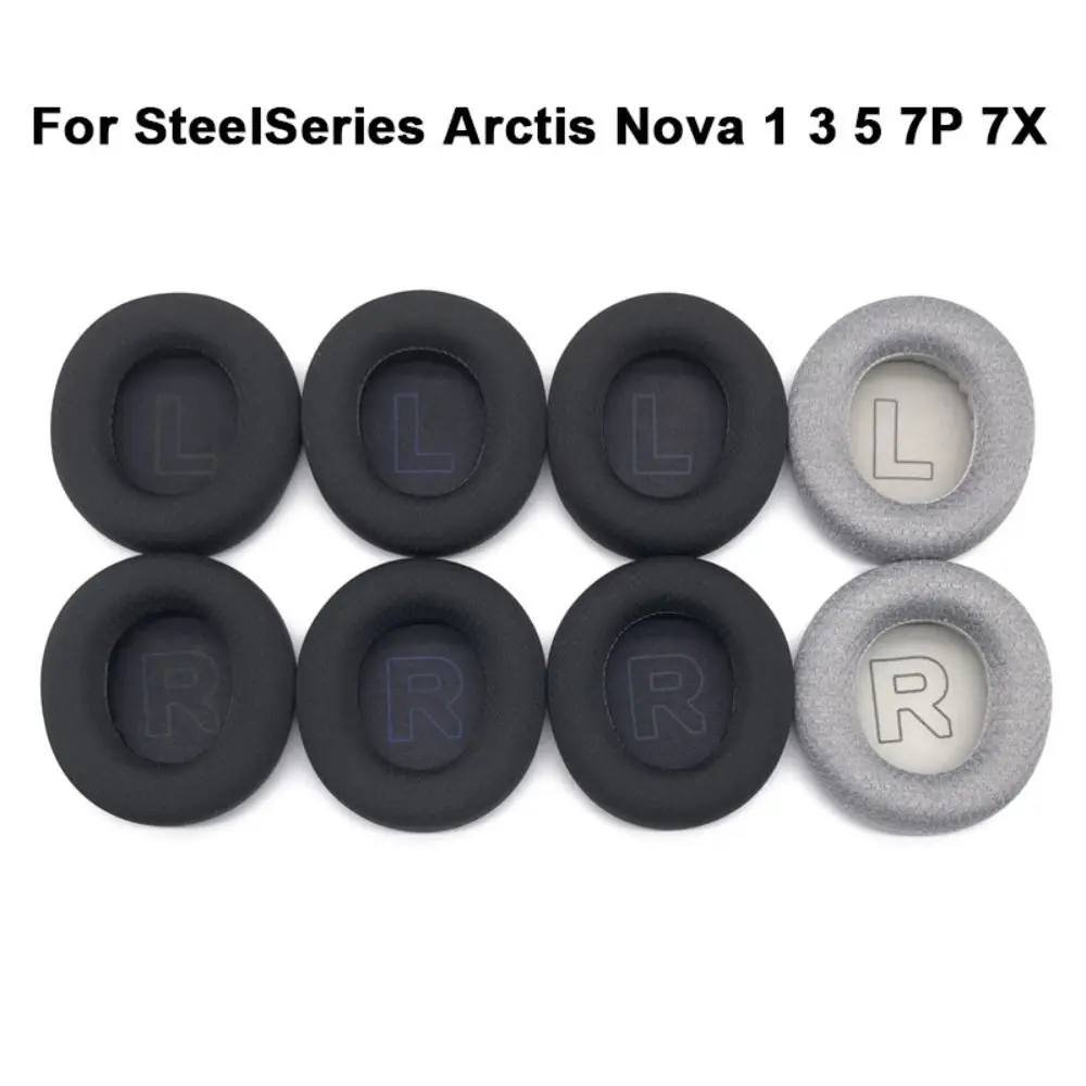 1 Pair New Replacement Foam Ear Pads Cushion Cover For Steelseries Arctis Nova 1 3 5 7P 7X Gaming Headphone Headset Earpads