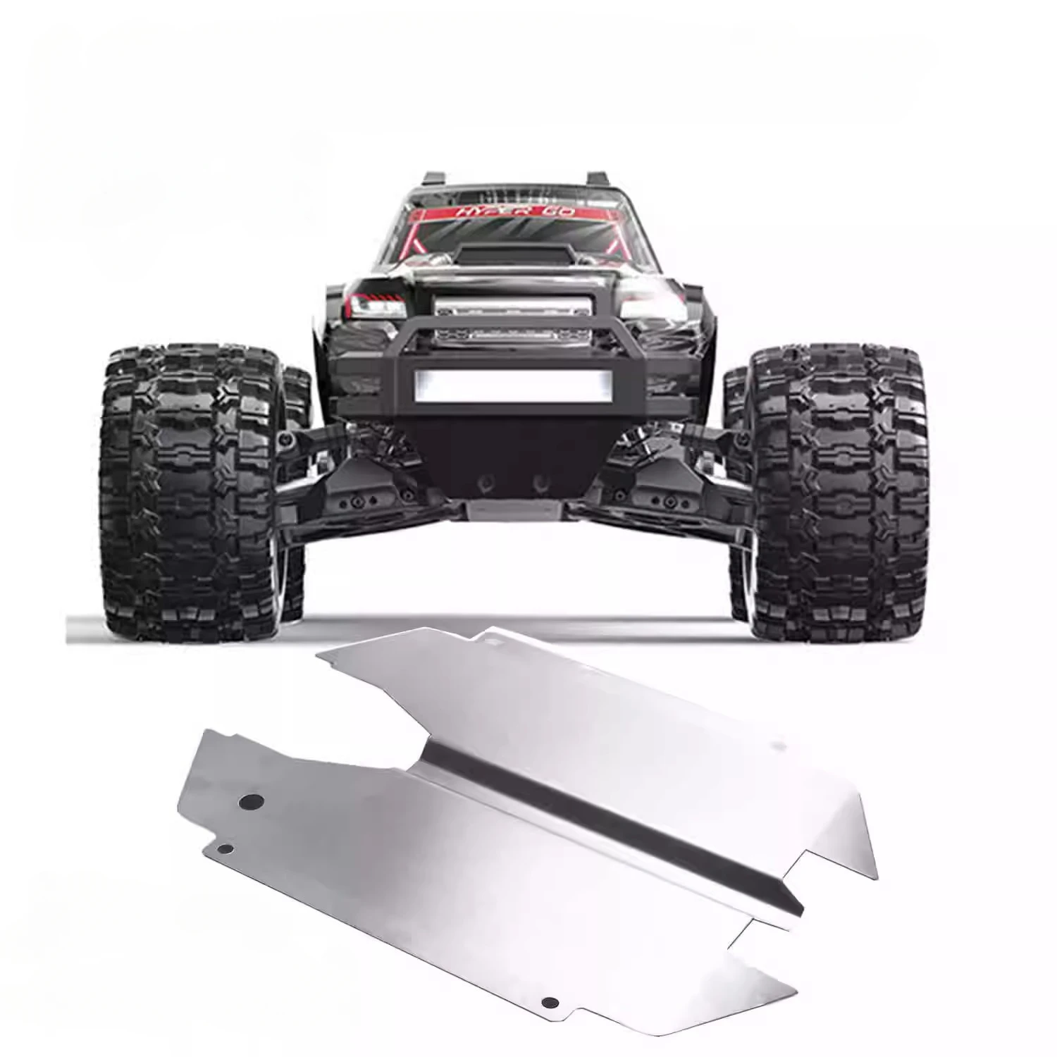 Stainless Steel Chassis Armor Protector for Hyper GO MJX 10208 1/10 RC Car Upgrade Parts Accessories