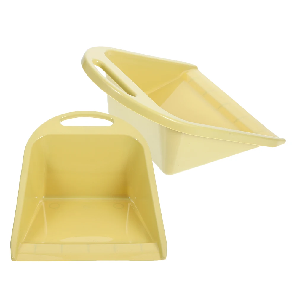 

2pcs Handheld Garbage Shovel Dustpan Cleaning Tools Desk Office Lightweight Portable Plastic Material Easy Clean Various