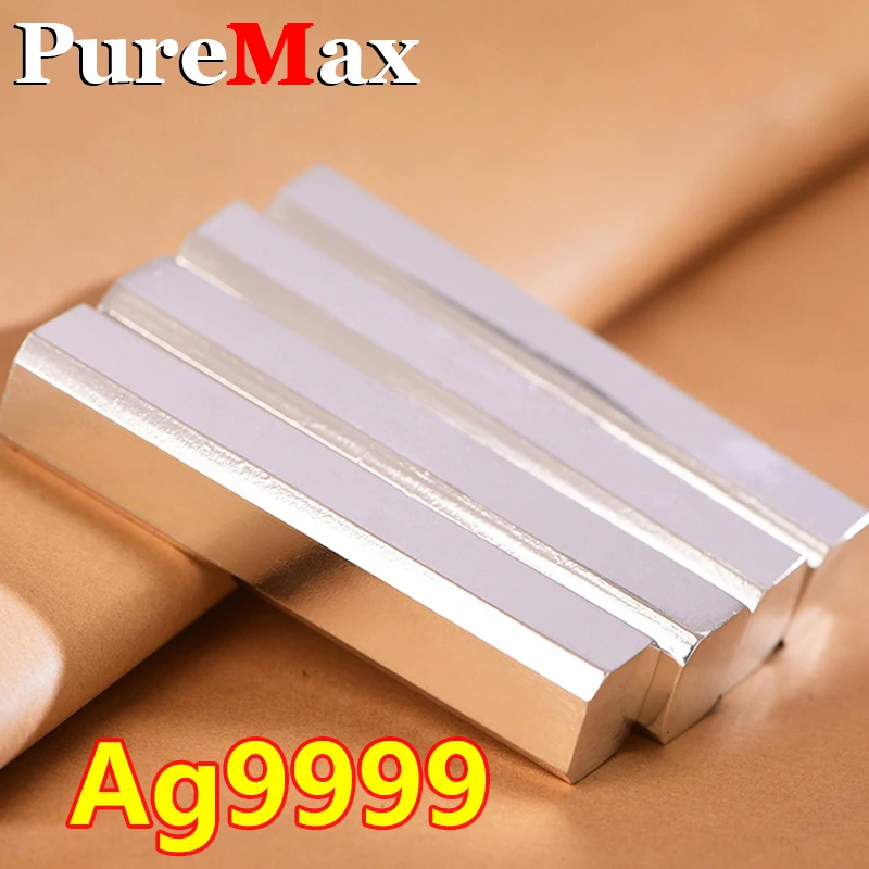 PureMax 10g High Purity Pure Silver Silver Bars Silver Lngot With Stamp Ag999 Sterling Silver Bullion