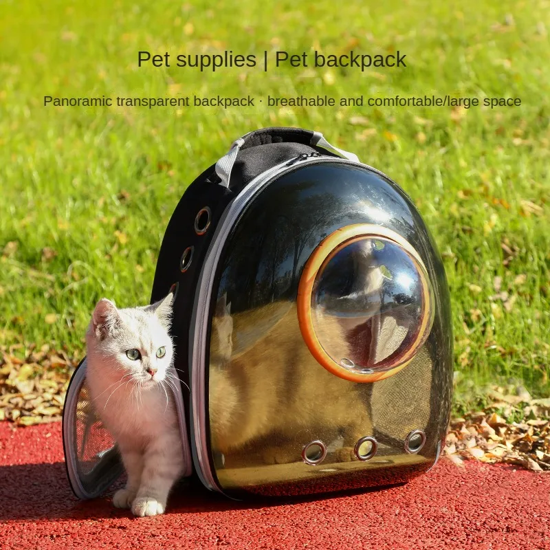 Cat Space Bag Pet Litter Transparent Shoulder Backpack out Travel Portable Cat Bag Pet Supplies Transparent Pet Carrier Bag