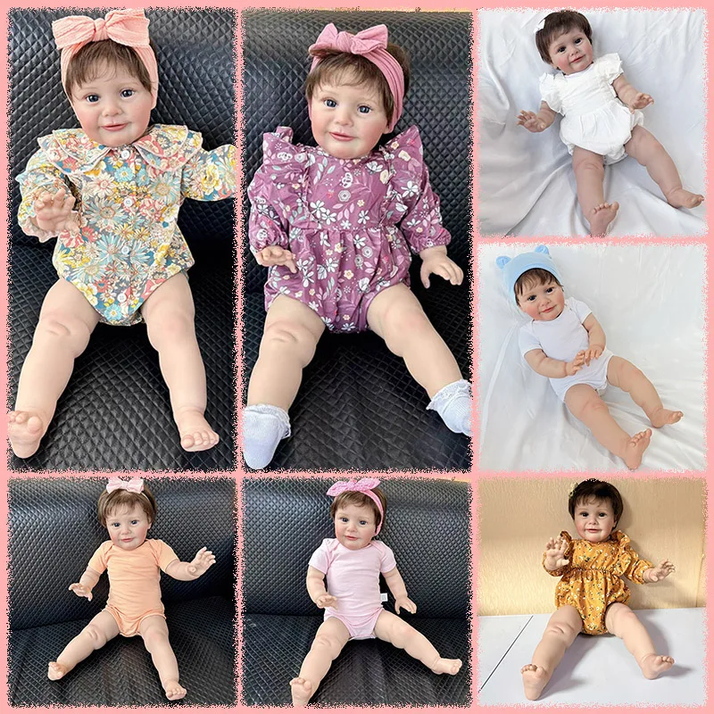 

Multiple Styles Choose 25Inch Hand-Rooted Hair Pretty Lifelike Cute Zoe Reborn Doll Multiple Layers Painting Visible Veins