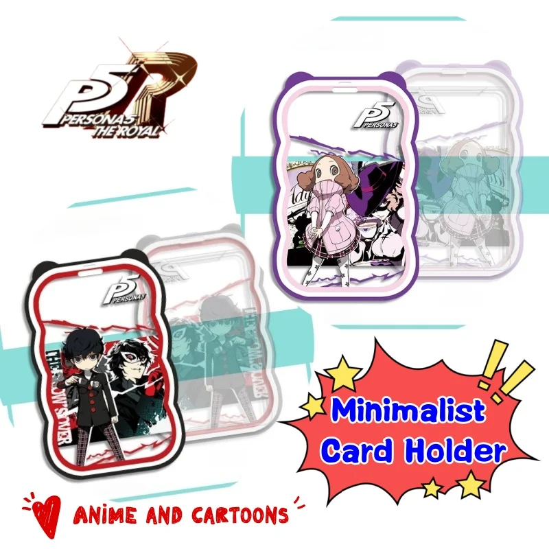 

persona High-value Creative Simple Student Campus Meal Card Bus Card Set Cartoon Cartoon Portable Certificate Protective Cover