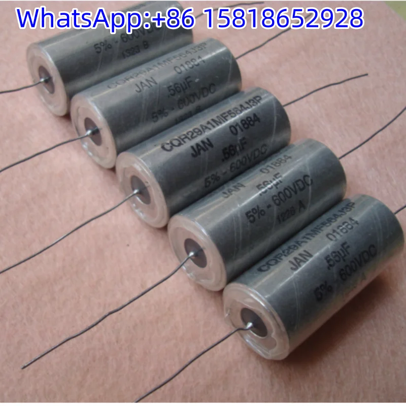 

1 шт., 600 В, 0,56 мкФ, извлеченный американский CQR29A Spic JAN, трубчатый соединительный масляный конденсатор