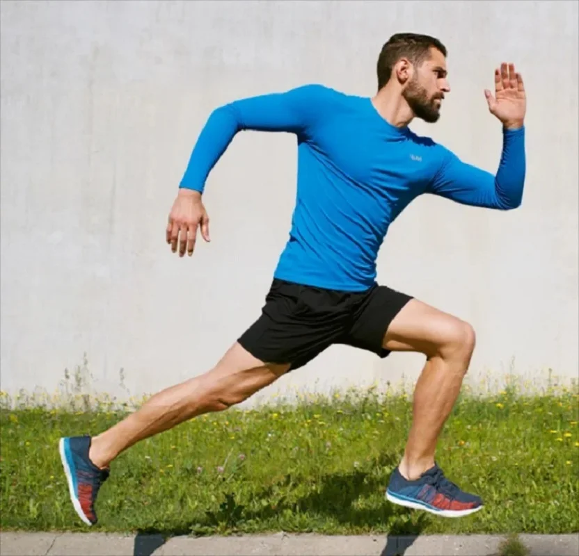 Men's Performance Long Sleeve Sports Shirt UV Sun Protection Breathable Athletic Tee for Fishing Hiking Running Outdoor Wear