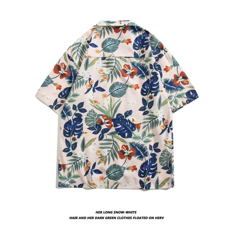 Ice Silk Men's Shirt Short Sleeve Thin Loose plus Size Handsome Half Sleeve Jacket Summer Fashion Streetwear Polyester Casual