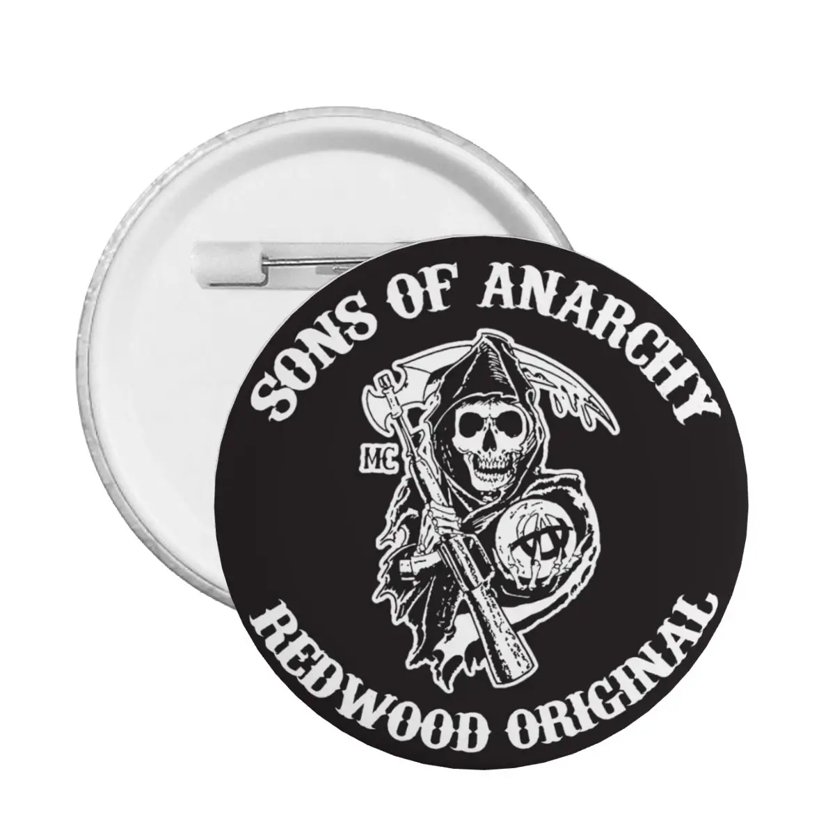 Sons Of Anarchys Horror Tv Movie Round Button Pin for Hats Customizable Pinback Badges Brooches