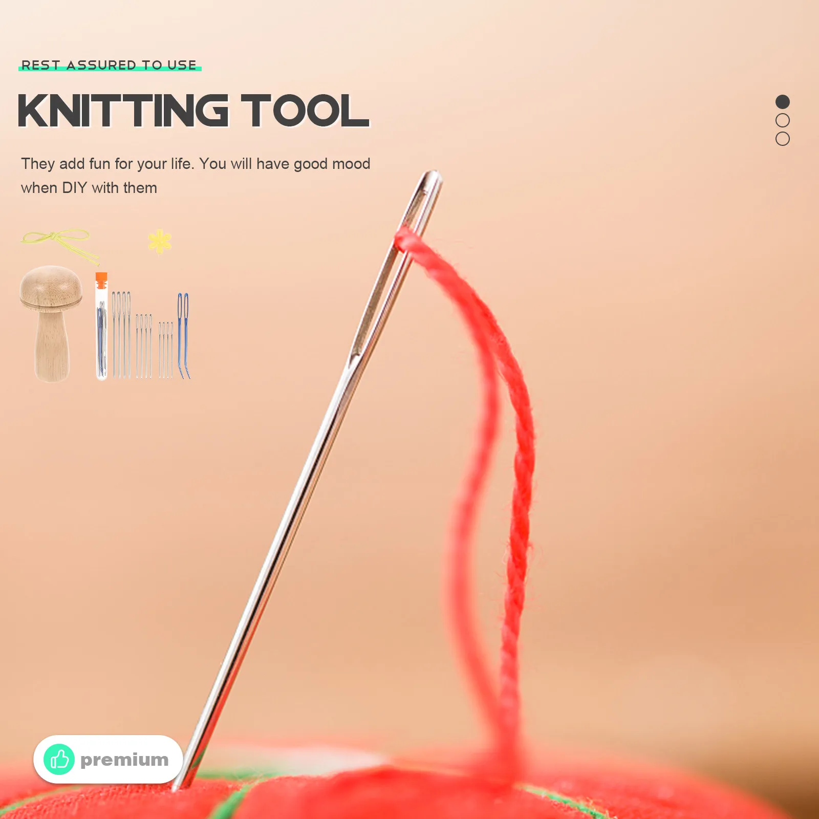 

Набор для вязания: прочные спицы с гладкой ручкой, удобные инструменты для начинающих, для вязания свитеров, шарфов, аксессуаров из пряжи своими руками