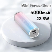 New Mini 10000mAh Power Bank USB C Fast Charging External Spare Battery 22.5W Portable Small Powerbank for IPhone Samsung Xiaomi