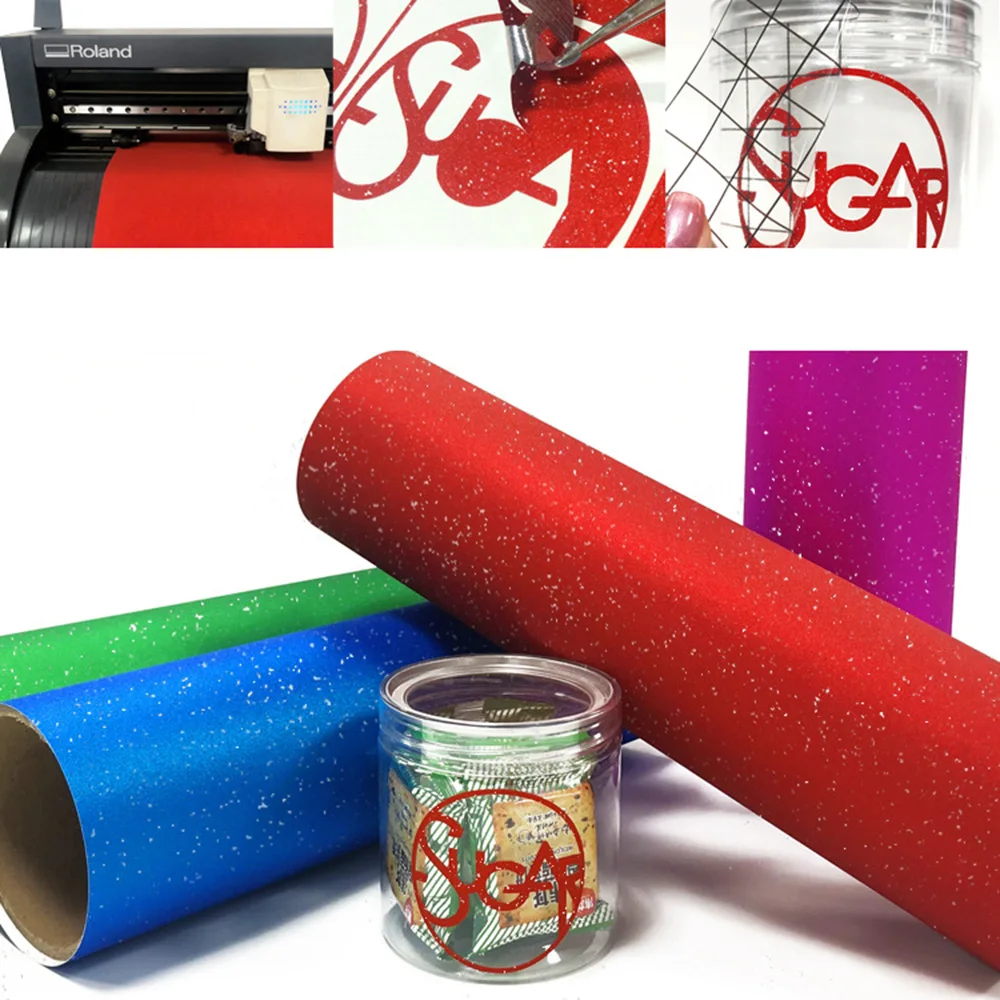 Chzimade 5M Hot Stamping Foil Roll Paper Holographic Heat Transfer Foil Vinyl Film for Cards Making Iron On Balloon Diy Crafts