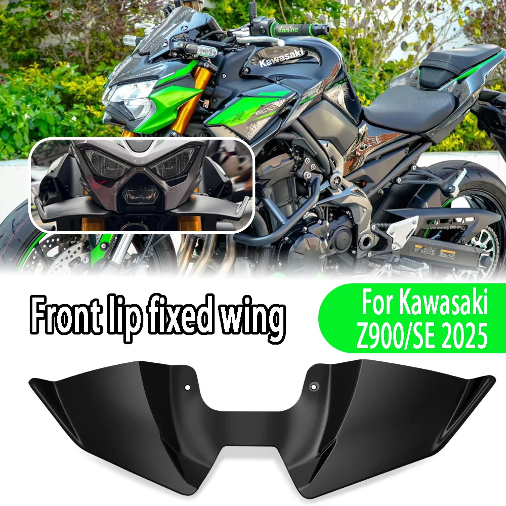 

For Kawasaki Z 900 SE Z900SE 2025 Z900 2025 Motorcycle Sport Downforce Naked Front Spoilers Aerodynamic Wing Deflector