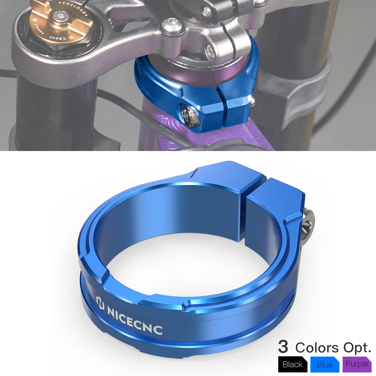 

NICECNC For Sur-Ron Surron Light Bee X S L1E Segway X160 X260 Reinforced Head Tube Frame Brace Frame Clamp Electric Dirt Bike
