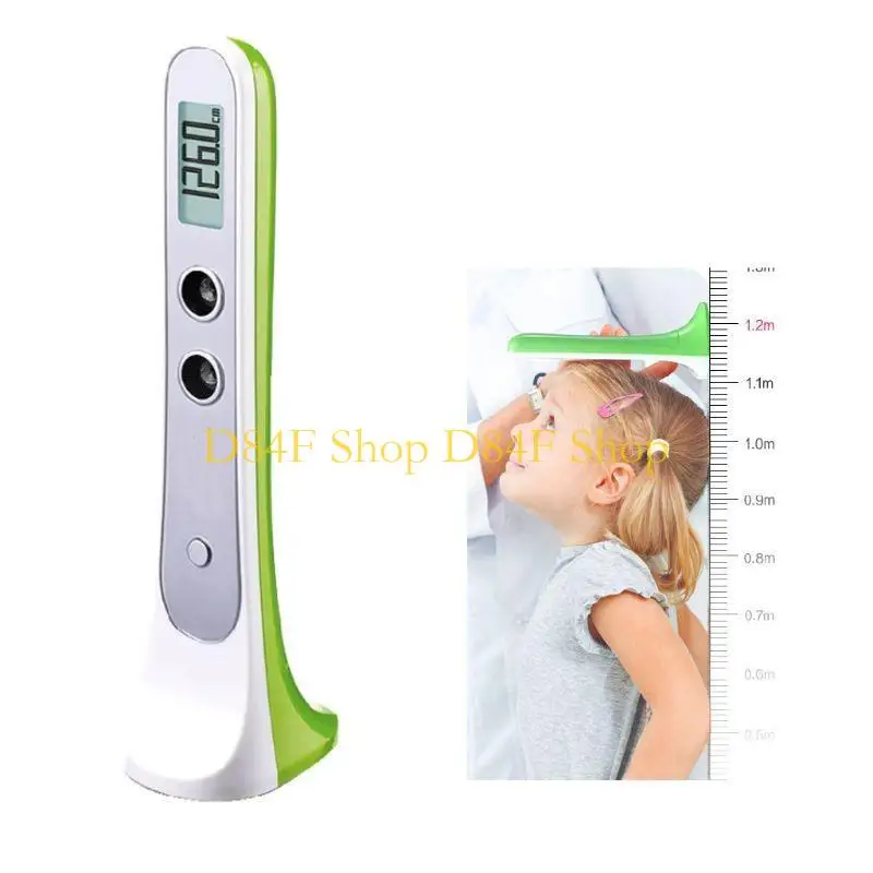 D84F Handheld Digital Wireless Ultrasonic Height Measuring Ruler for Recording the Growth of Children LCD Display Durable