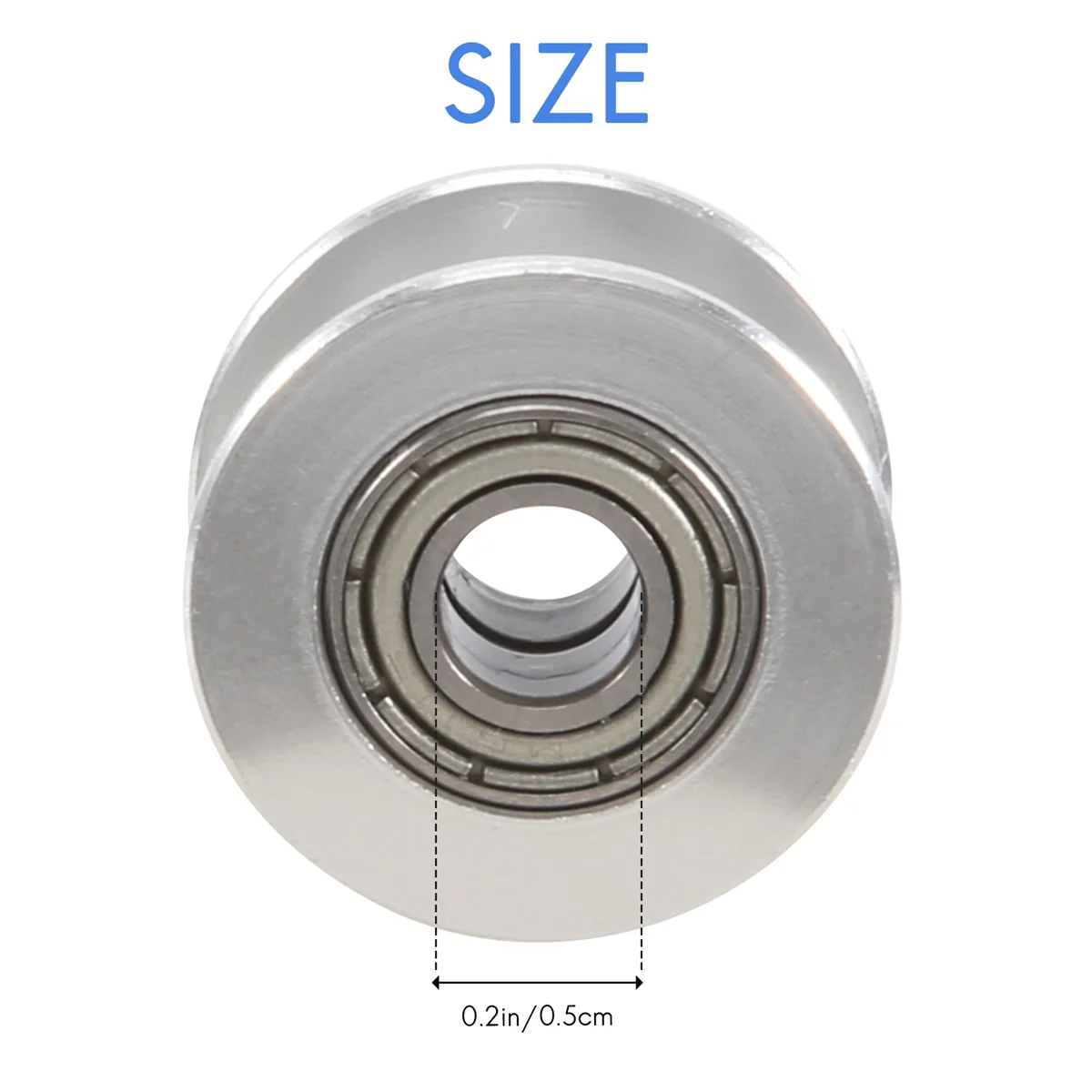 AD11 GT2 20, беззубый диаметр 5 мм, алюминиевый натяжной шкив ремня ГРМ для 3D-принтера, ремень ГРМ шириной 6 мм (упаковка из 10 шт.)