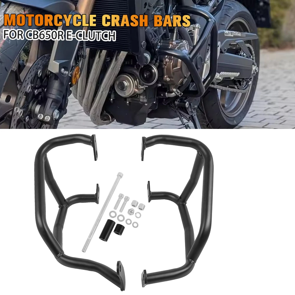 

Highway Crash Bars Engine Guard Bumper For Honda CB650R CB 650 R CB650 R E-Clutch 2024 2025 Stunt Cage Frame Protection Bar