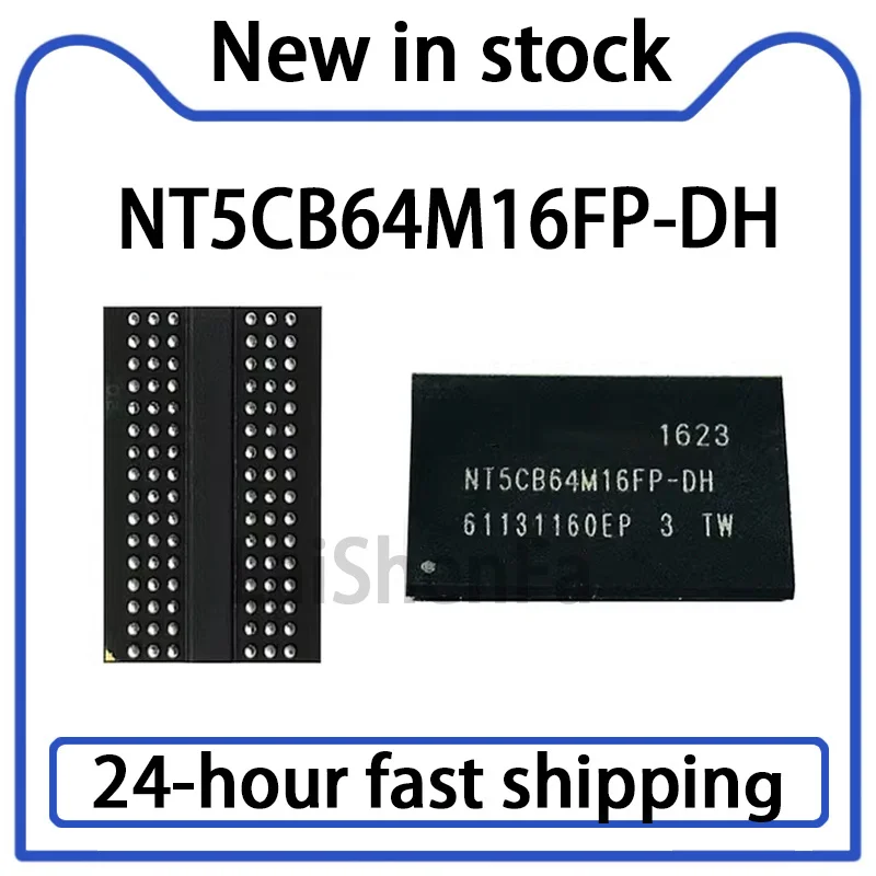 2PCS NT5CB64M16FP-DH NT5CB64M16FP FBGA96 New 64M*16 Bit 1G DDR3 Granular Flash Memory Chip in Stock