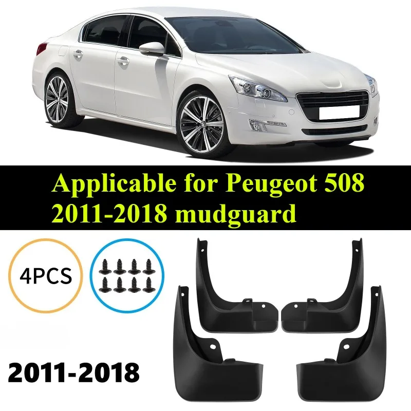 

Applicable for Peugeot 508 2011-2018 Automobile Tire Mudguard Front Rear Wheel Splash Guard Accessories Exterior Modify Parts
