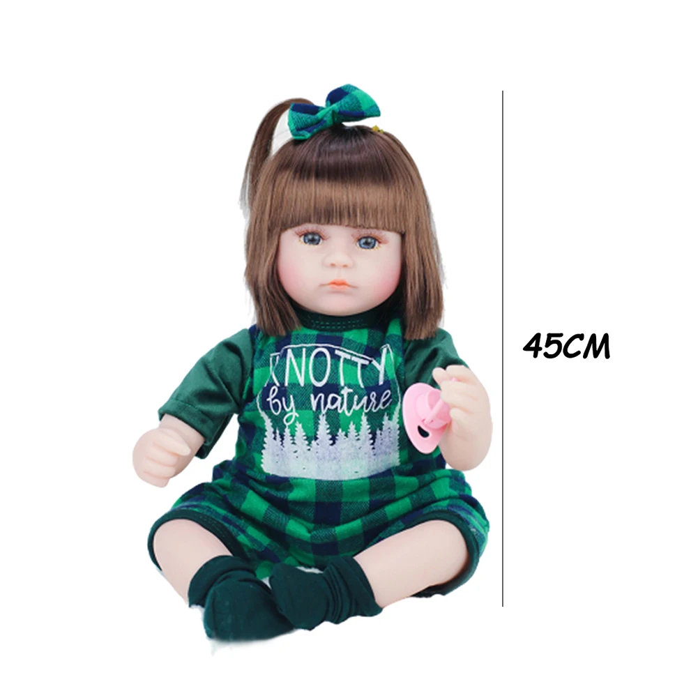 

Reborn Baby Doll Silicone Toddler Princess Lifelike Body Fashionable Reborn for Kids Children Day Christmas Gifts