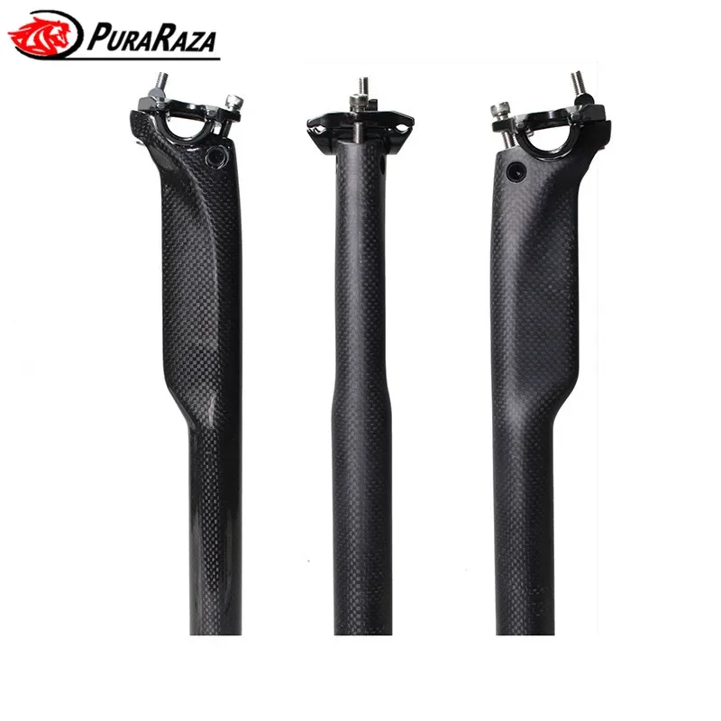 2019 new top carbon MTB road bike lightweight seat tube bicycle seatpost carbon fiber tube Bike seatpost 27.2 30.8 31.6