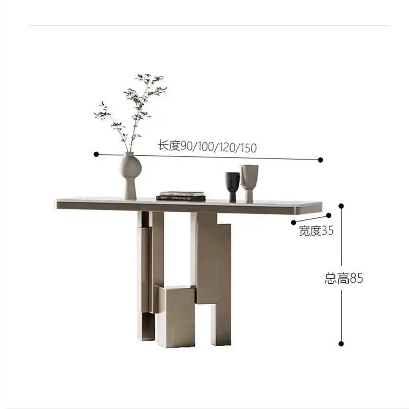 

Simple Senior Console Tables Nordic Luxury High Narrow Corner Table Gothic Design Mesa De Entrada Furniture Living Room