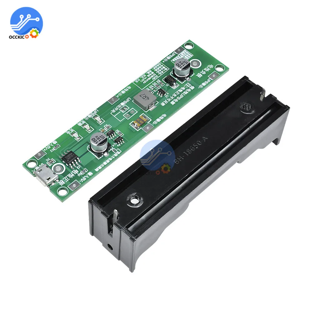 5V 18650 Lithium Battery Charger Protection Board with Power Boost Step Up UPS Uninterrupted Function Charge Discharge Balancer