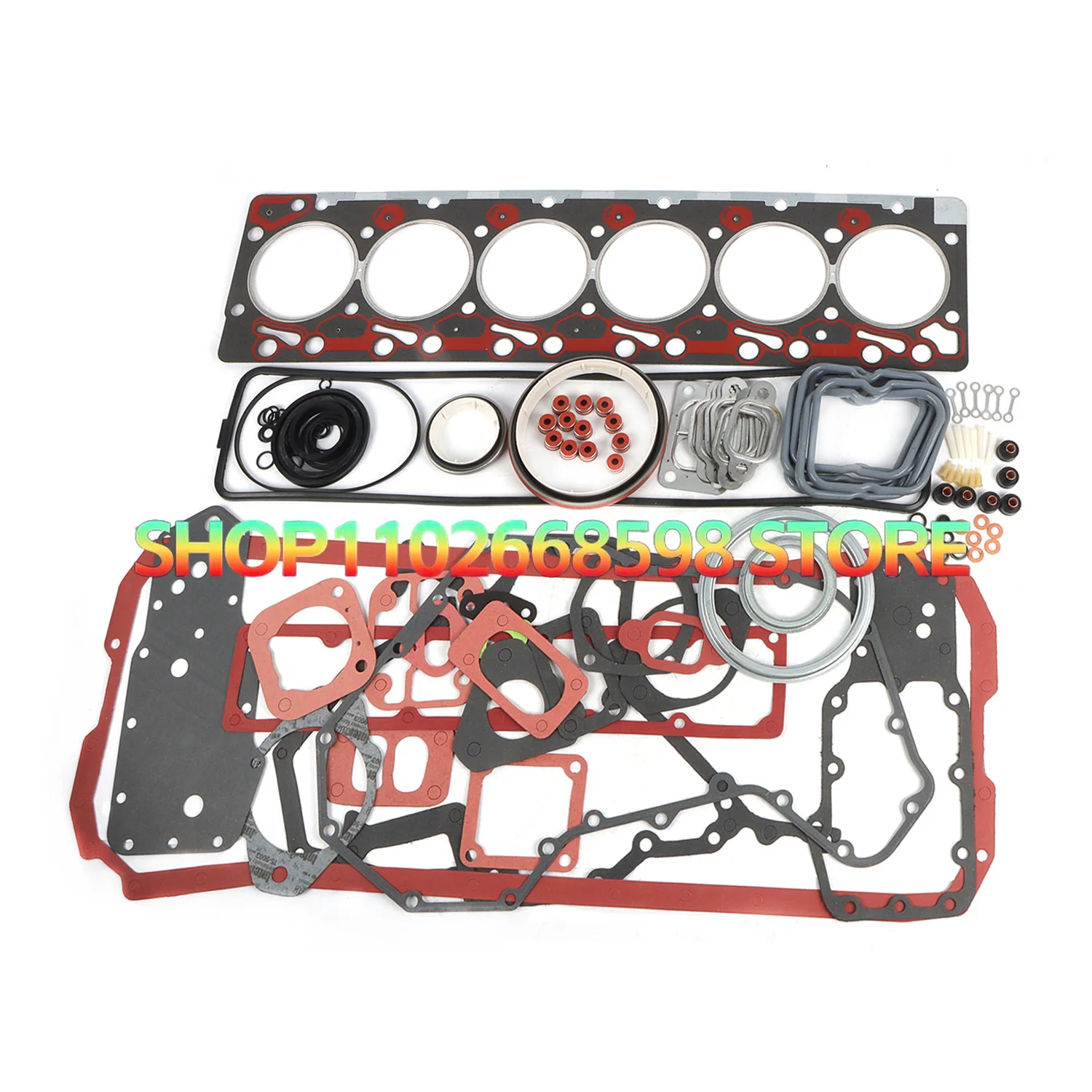 

Engine Overhaul Gasket Kit For Cummins Engine Full Set Fit 89-98 Dodge Ram Pickup 6B 6BT 6BTA 5.9L S6D102 12V Excavator Parts