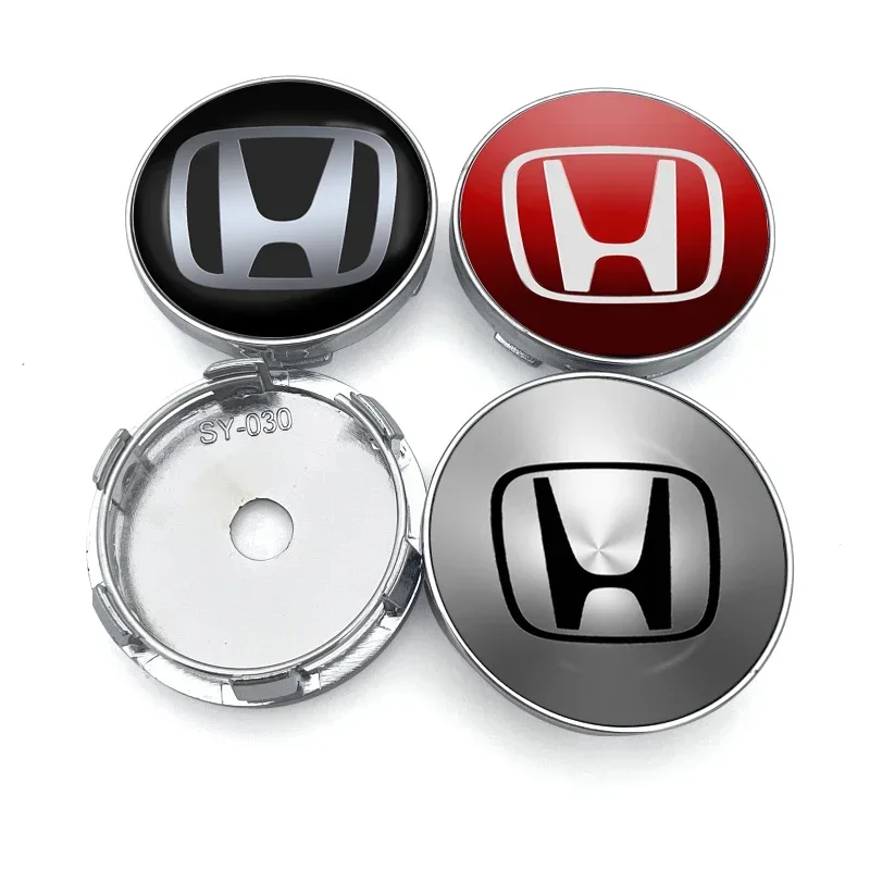 4pcs 56/60mm Car Wheel Center Cover Hub Cap Badge Replacement Sticker For Honda Dio Civic 8 10 2008 Adv 150 Biz Moto Forza