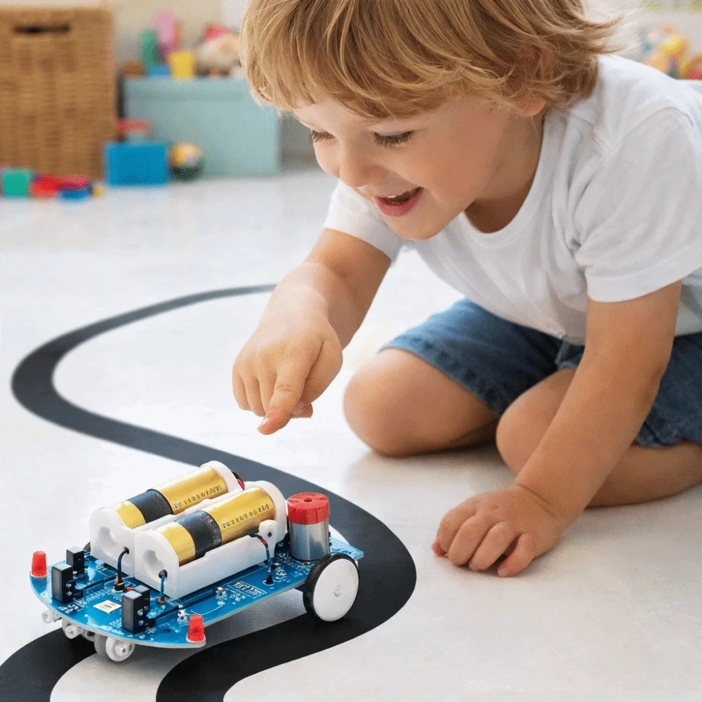 Intelligent Tracking D2-5 Intelligent Tracking Car DIY Kit Smart Patrol Automobile Parts Smart Car Kit Robotics Kit