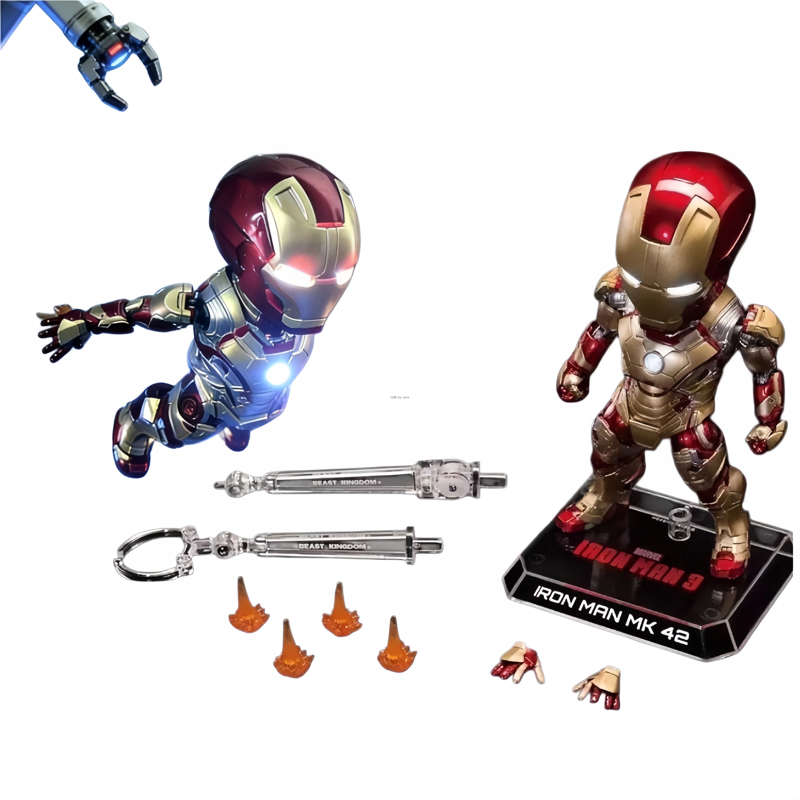 beast-kingdom-marvel-iron-man-mk42-q-version-cartoon-anime-figure-poseable-light-up-6-inch-action-figure-desktop-decoration-gift