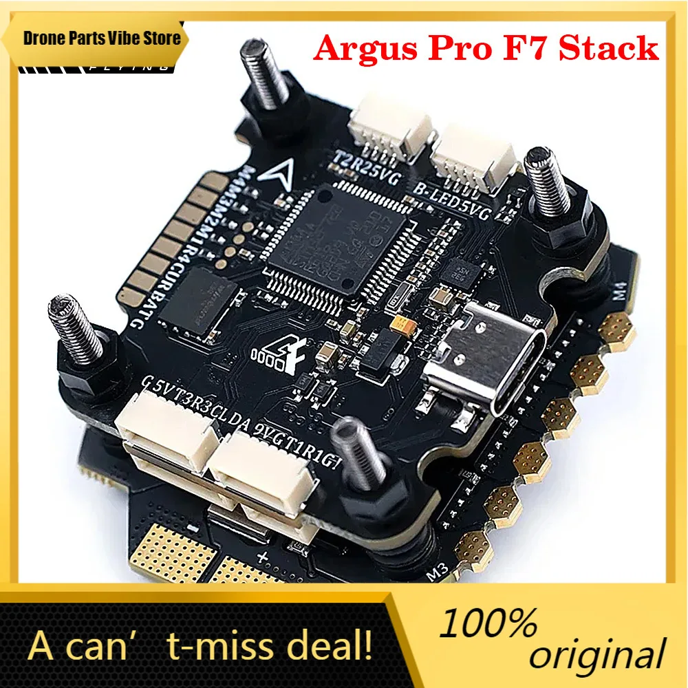 

FyAxisflying Argus Pro 55A/ 65A & F7 STACK Dustproof and Waterproof IP54 Support X8 16MB Black box M3-30.5*30.5mm For RC FPV Dro
