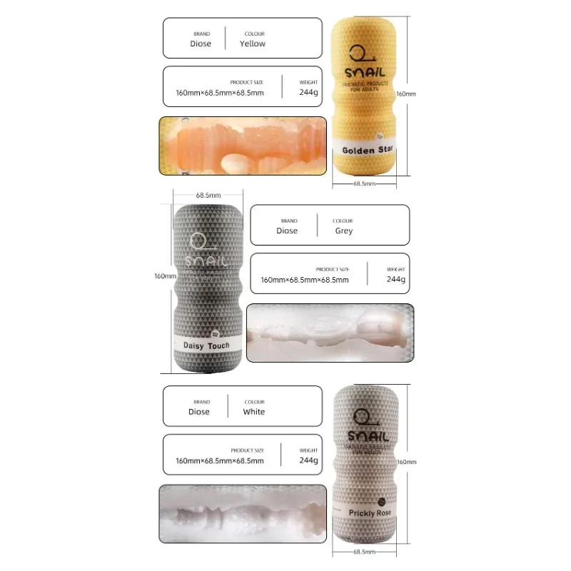 Manueller männlicher Masturbator, Penisvergrößerungs-Übungsgerät, realistischer Blowjob, Analsex, sexy Spielzeug, Aldult Pusssy für Männer, stimulieren Massagegerät