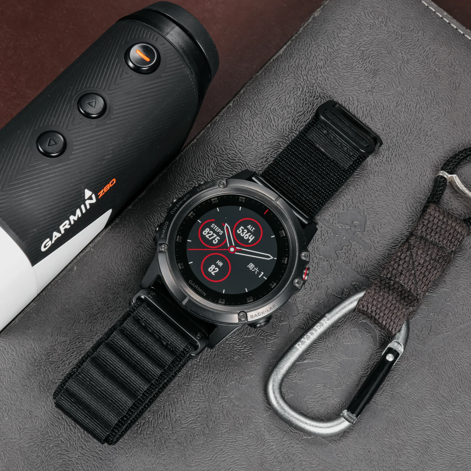 

Compatible With Garmin, Rugged Woven Nylon Sport Band with G-hook Watch Band For fēnix/Forerunner/Approach/MARQ/quatix/D2 Series