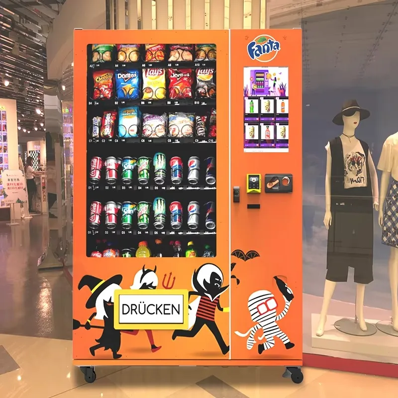 Customized Wholesale Solution OEM ODM Automatic Hot Food Vending Machine Easy Operate Kiosk
