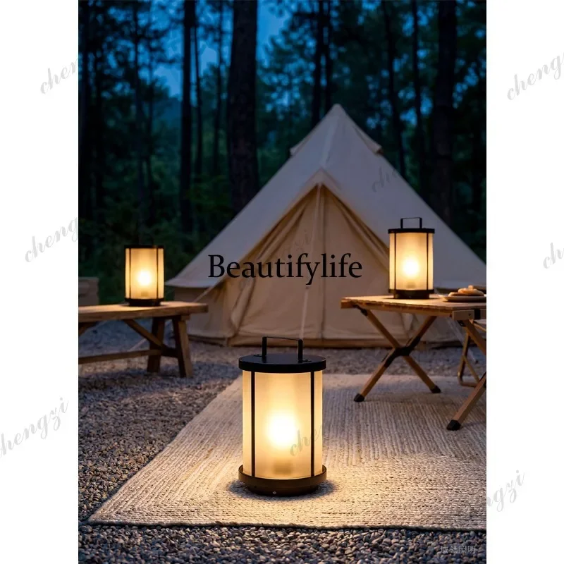 HR Solar lawn outdoor waterproof courtyard floor lamp garden floor landscape garden lamp movable