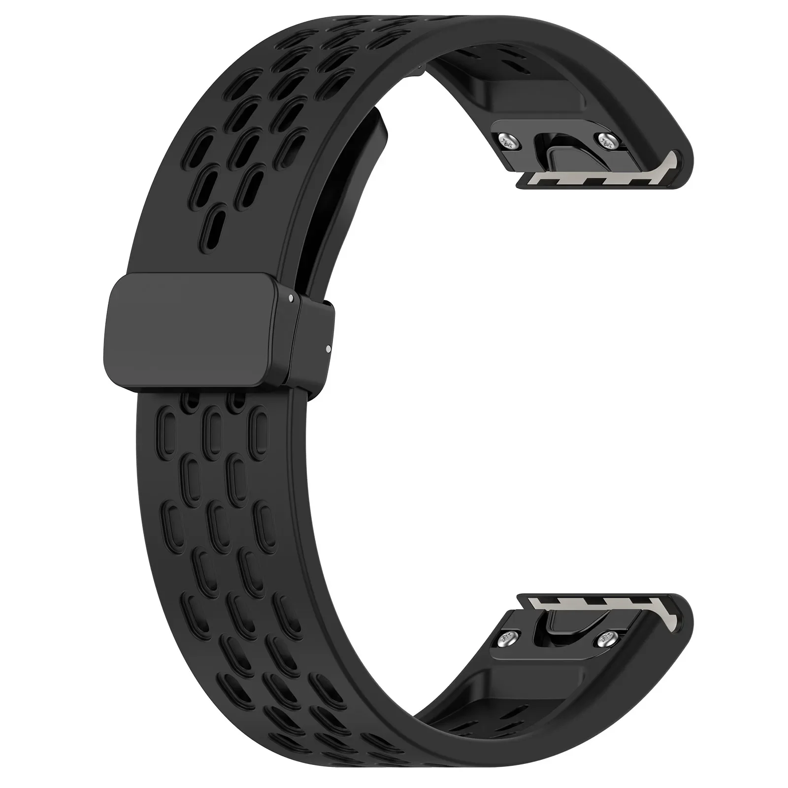 Correa de silicona para reloj Garmin fenix, pulsera con hebilla plegable transpirable de liberación rápida, 7X, 7S, 6X, 6 Pro, 6S, 5, 5X, 3HR, 26, 22 y 20mm