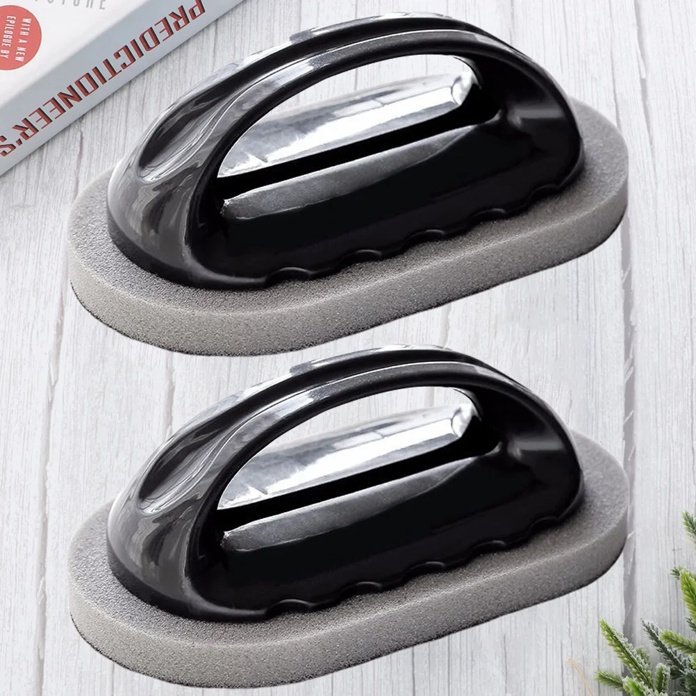

2 Pcs Emery Rub Scrubbing Sponges Oven Clean Tools Scouring Pads Scrubber Brushing Pot