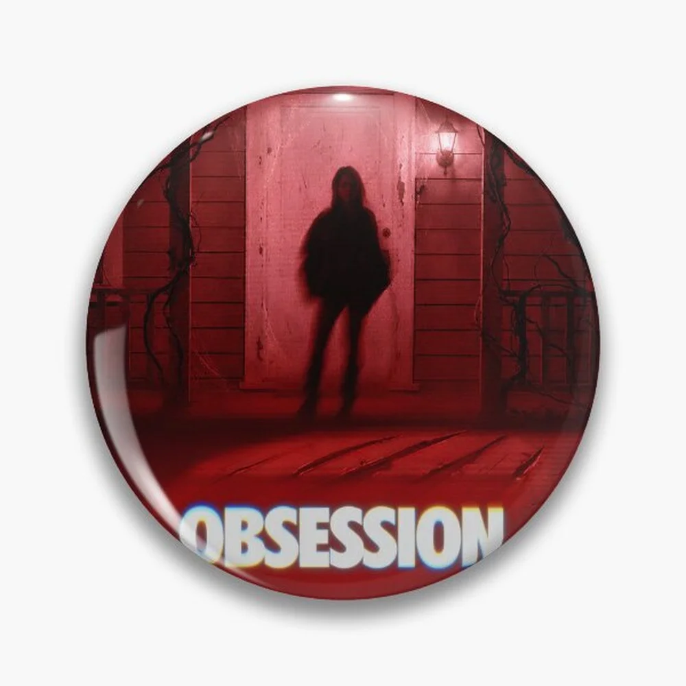 Obsession Movie Pin Holographic Star Heart Pin Brooches Laminated Button Fashion Accessory