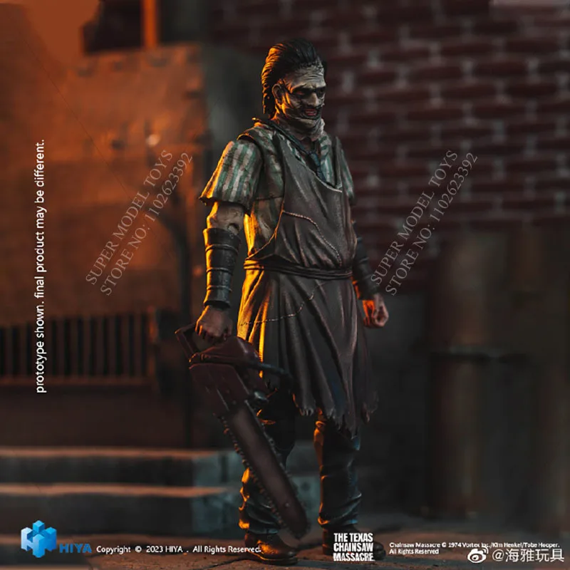 HIYA MINI Series 1/18 Scale Male Soldier Murder Maniac Leather Face Full Set About 4.33-inch Action Figure Model Fans Gifts