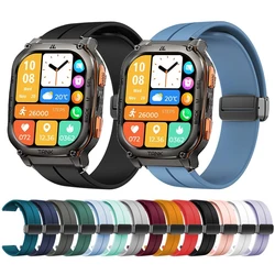 Magnetic Folding Buckle Band for KOSPET TANK M3 Ultra Silicone Strap for KOSPET TANK M3 Ultra Watchband Bracelet