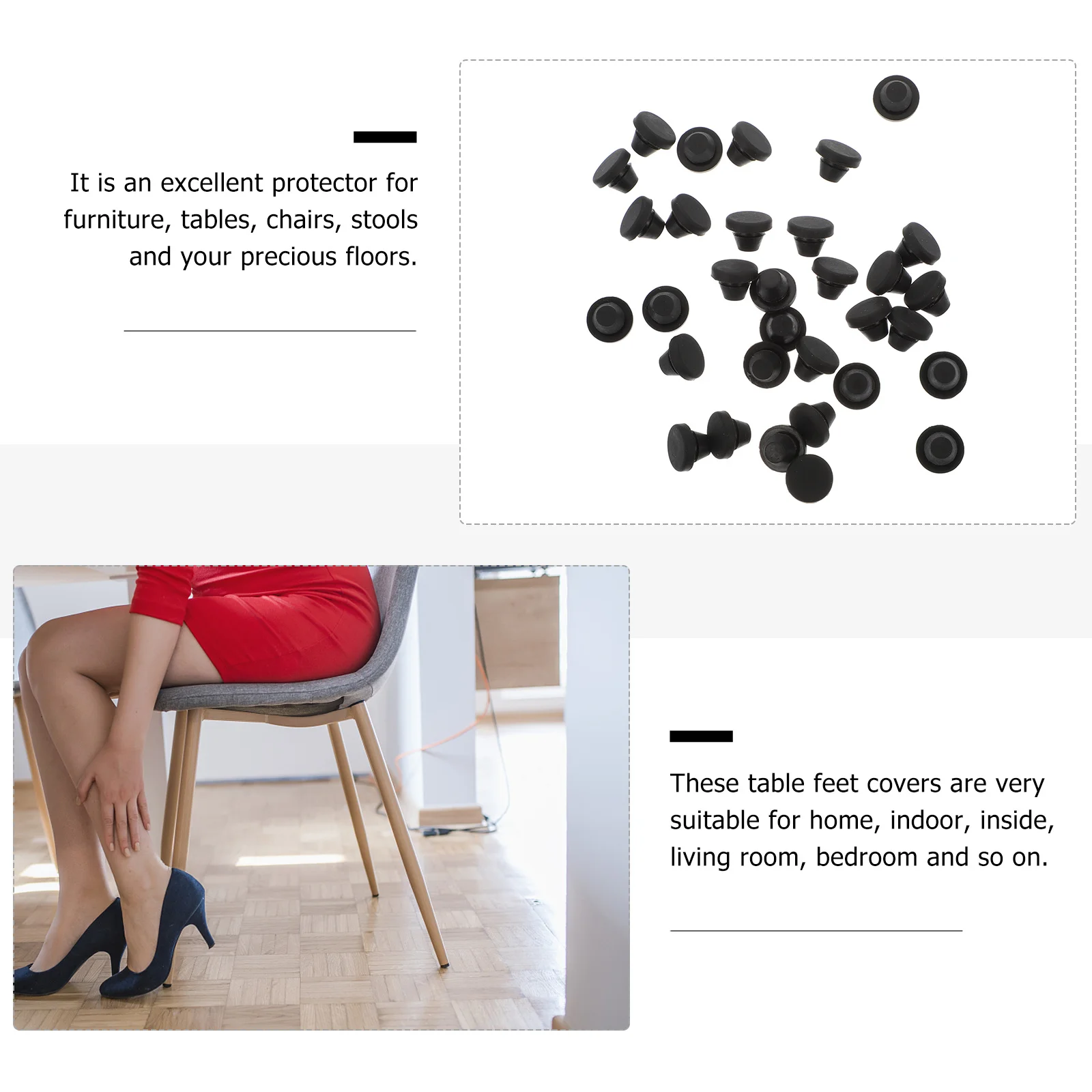 50 قطعة قدم طاولة سيليكون يغطي تفتق شكل المضادة للتصادم حامي للأثاث كرسي الساق مكتب وسادة للقدم غرفة المعيشة المنزلي