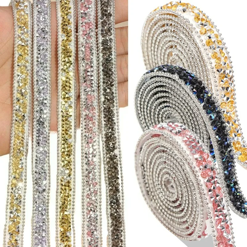 

Наклейка со стразами «сделай сам», в рулоне для одежды, декор для телефона, сверкающая самоклеящаяся наклейка ручной работы, аксессуары для изготовления ювелирных изделий своими руками