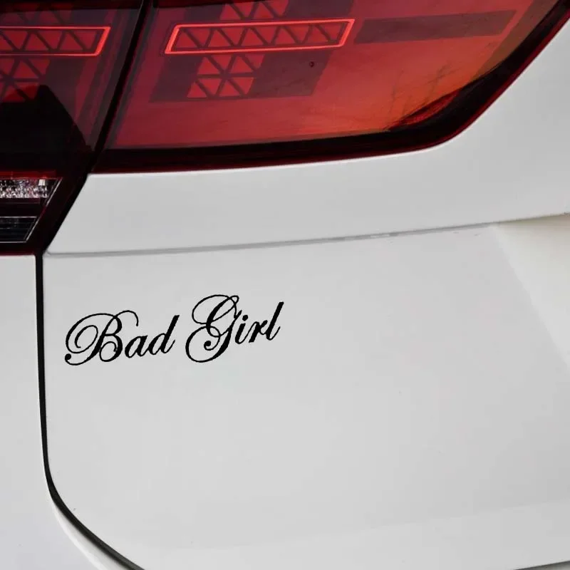 Fashion Bad Girl Vinyl Car Window Sticker Decal Black Silver Motorcycle Accessories 18cm*5.3cm - Image 5